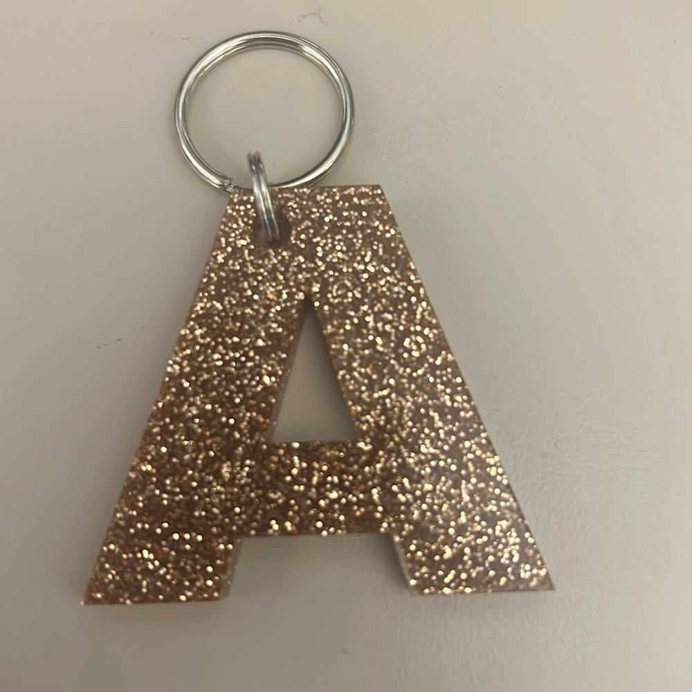 Rose Gold “A” Keychain